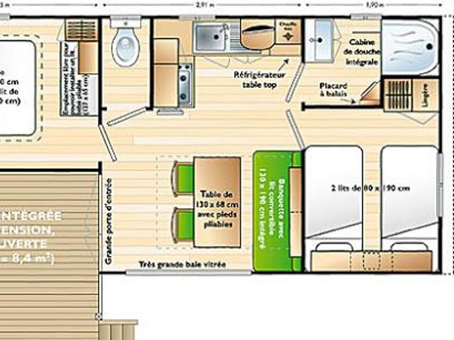 Mobilhome 6 personnes - ALOUETTE 1