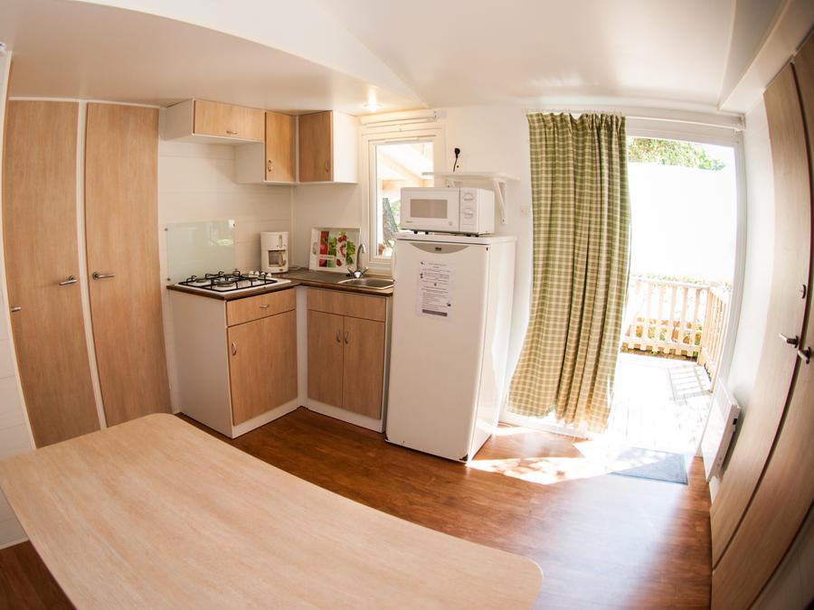 Mobilhome 6 personnes - ECO Mobil home 3ch. MAGDALENA (+ de 10 ans) 29m² + Terrasse semi-couverte 6 pers 2