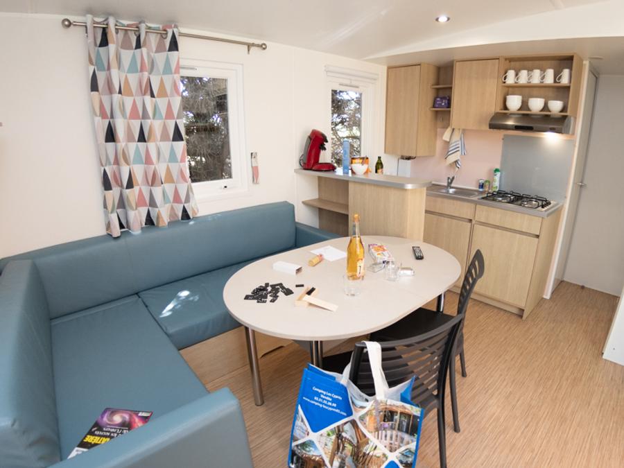 Mobilhome 8 personnes - CONFORT Mobil home 3ch. EMBRUNS (2017) 30m² + Terrasse semi couverte 6/8 pers 7