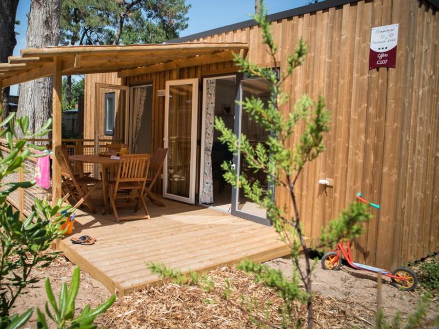 Mobilhome 8 personnes - CONFORT Mobil home 3ch. EMBRUNS (2017) 30m² + Terrasse semi couverte 6/8 pers 0