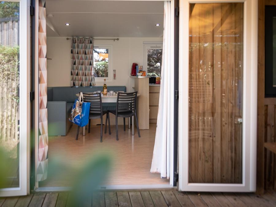 Mobilhome 8 personnes - CONFORT Mobil home 3ch. EMBRUNS (2017) 30m² + Terrasse semi couverte 6/8 pers 12