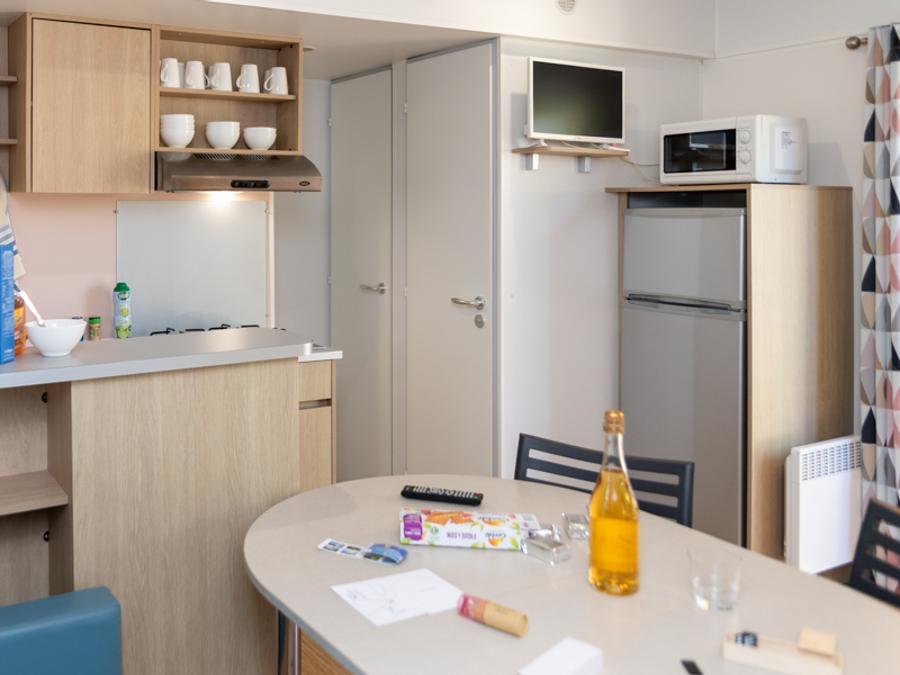 Mobilhome 8 personnes - CONFORT Mobil home 3ch. EMBRUNS (2017) 30m² + Terrasse semi couverte 6/8 pers 8