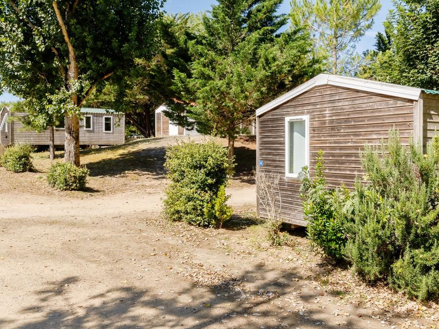 Mobilhome 4 personnes - Mobil-home Confort 25m² (2 chambres) + terrasse semi-couverte + TV 4 pers. 1