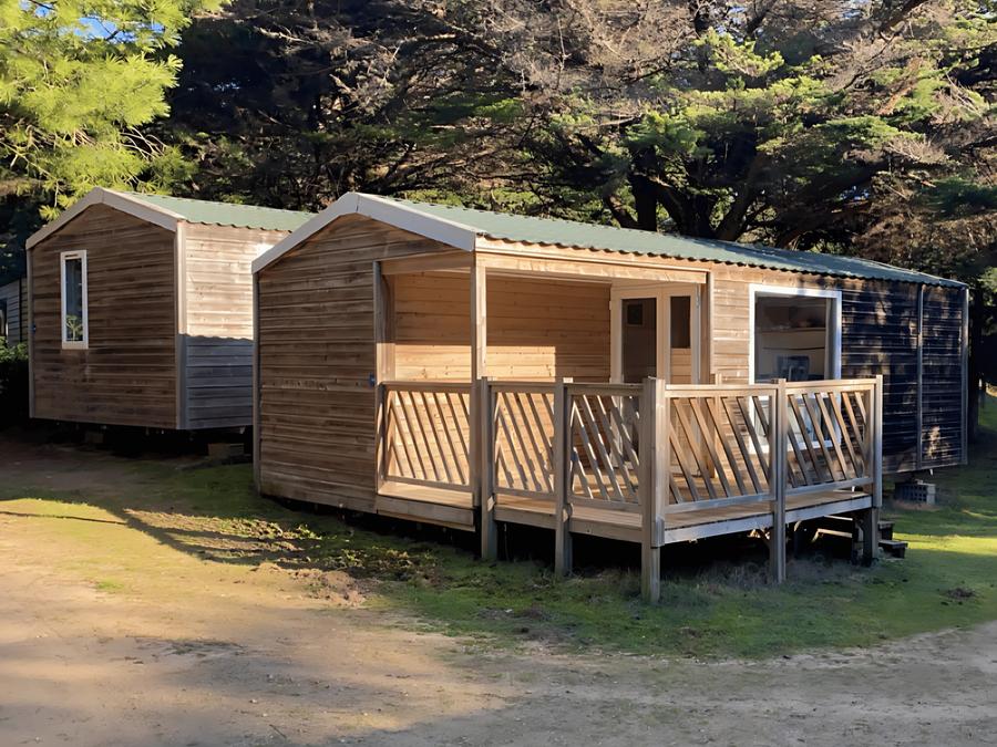 Mobilhome 4 personnes - Mobil-home Confort 25m² (2 chambres) + terrasse semi-couverte + TV 4 pers. 0