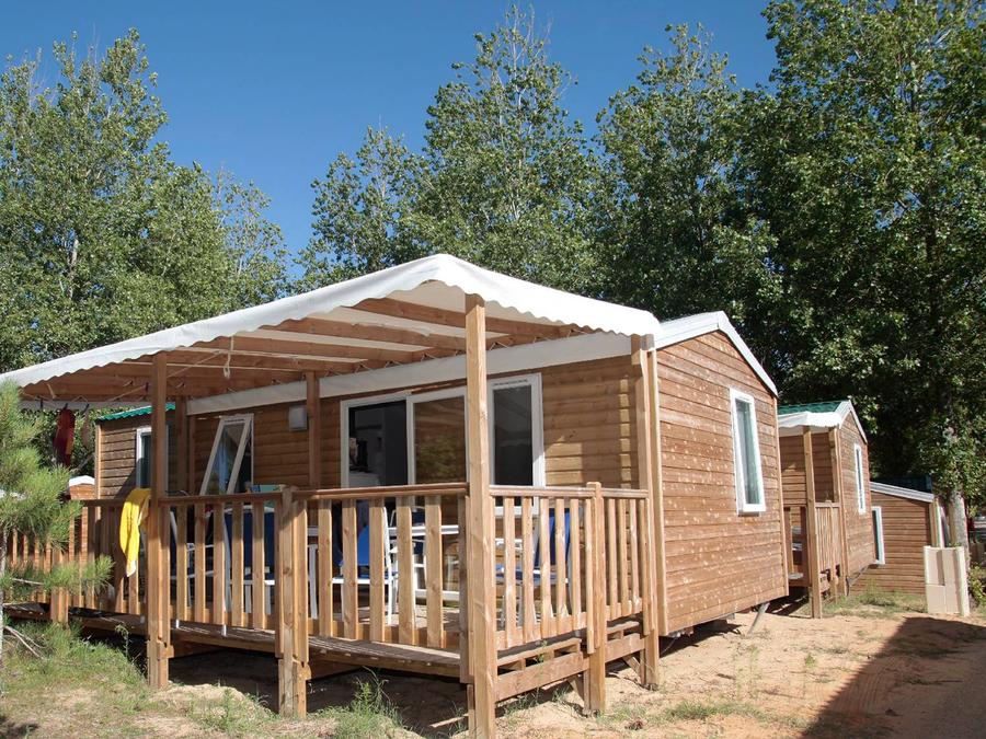 Mobilhome 6 personnes - Confort 30m² 3 chambres + terrasse couverte + lave-vaisselle + TV 0