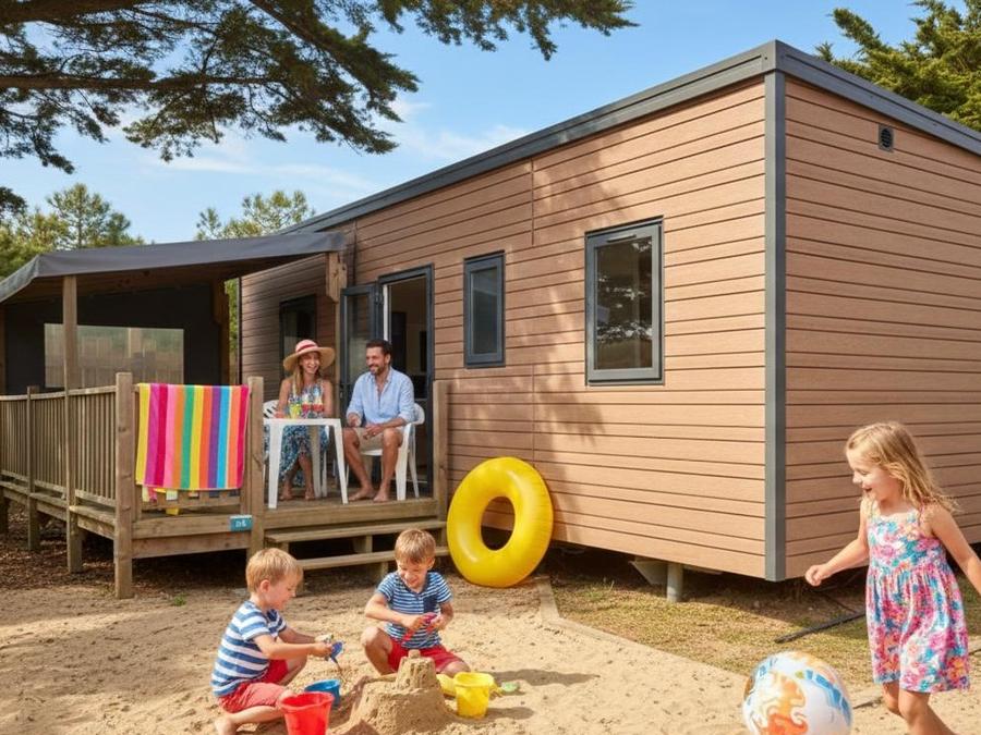 Mobilhome 6 personnes - Mobil-home Riviera Lodge - 3 chambres - 32m² 6 pers 15