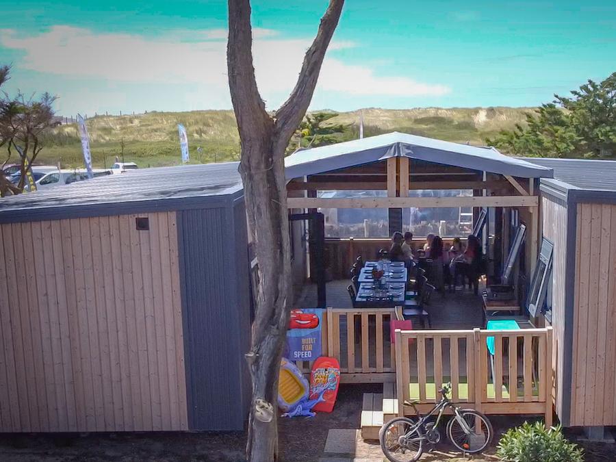 Mobilhome 12 personnes - Mobile Home Tropical Lodge Family AVEC JACUZZI- 36.80 m²/MH - 6 Ch/12 pers - TRIBU XXL 12 pers 13