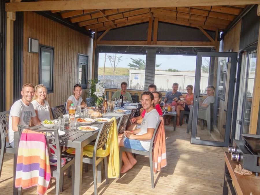 Mobilhome 12 personnes - Mobile Home Tropical Lodge Family AVEC JACUZZI- 36.80 m²/MH - 6 Ch/12 pers - TRIBU XXL 12 pers 16