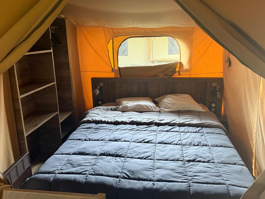 Tente en toile et en bois 5 personnes - Kabane Lodge 34 m² 1