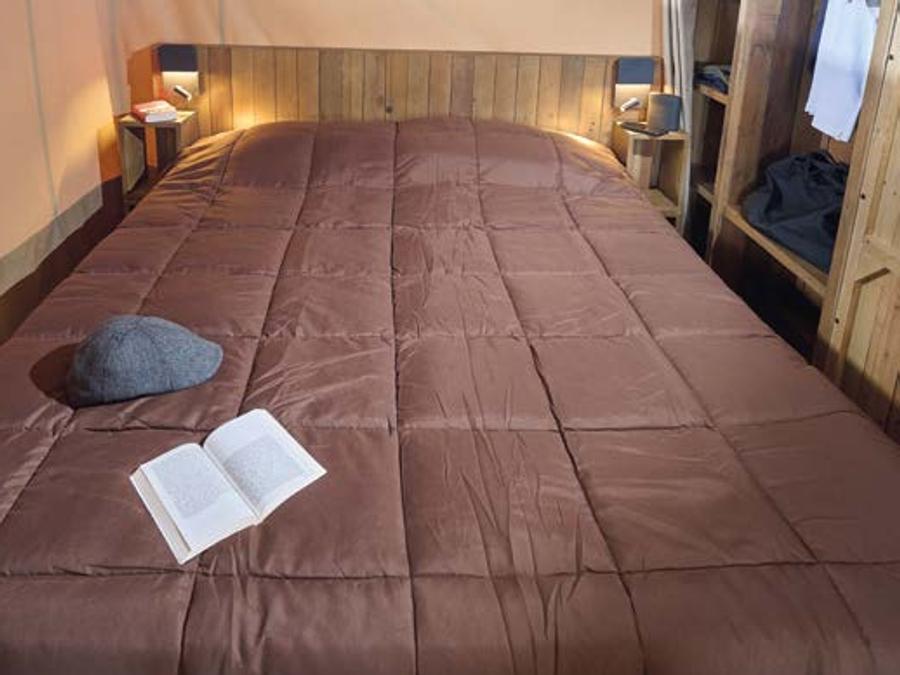 Tente en toile et en bois 5 personnes - Kabane Lodge 34 m² 9
