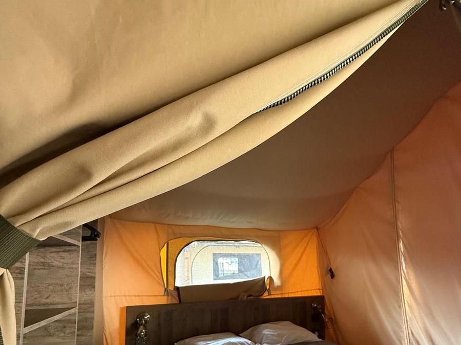 Tente en toile et en bois 5 personnes - Kabane Lodge 34 m² 13