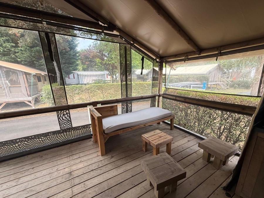 Tente en toile et en bois 5 personnes - Kabane Lodge 34 m² 6