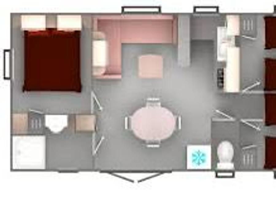 Mobilhome 6 personnes - MH Confort 3 chambres - Evo35 8
