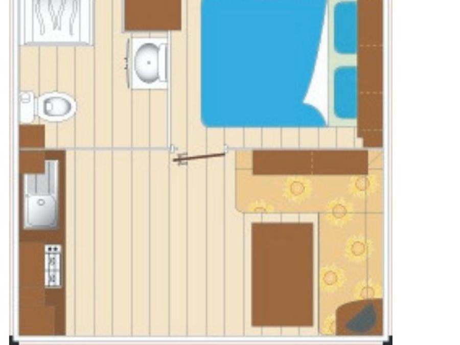 Mobilhome 4 personnes - Cocoon 1 chambre 16m² 2