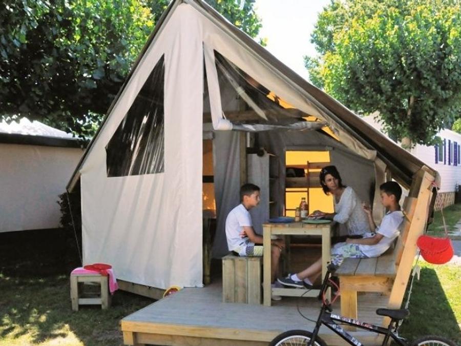 Bungalow toilé 4 personnes - Junior 2 chambres 17m² - sans sanitaires 0