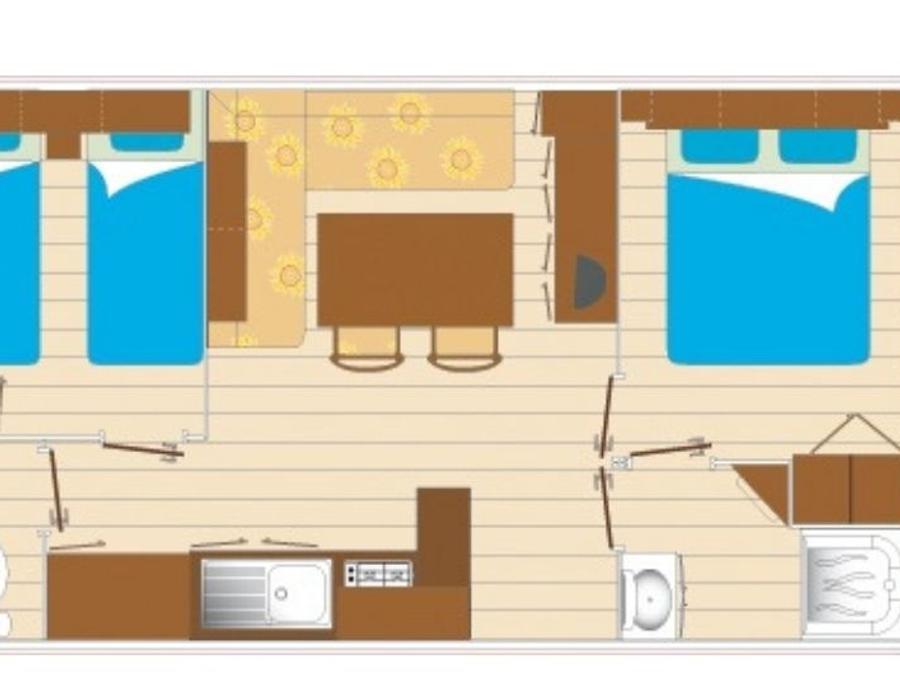Mobilhome 4 personnes - Cocoon 2 chambres 26m² 4
