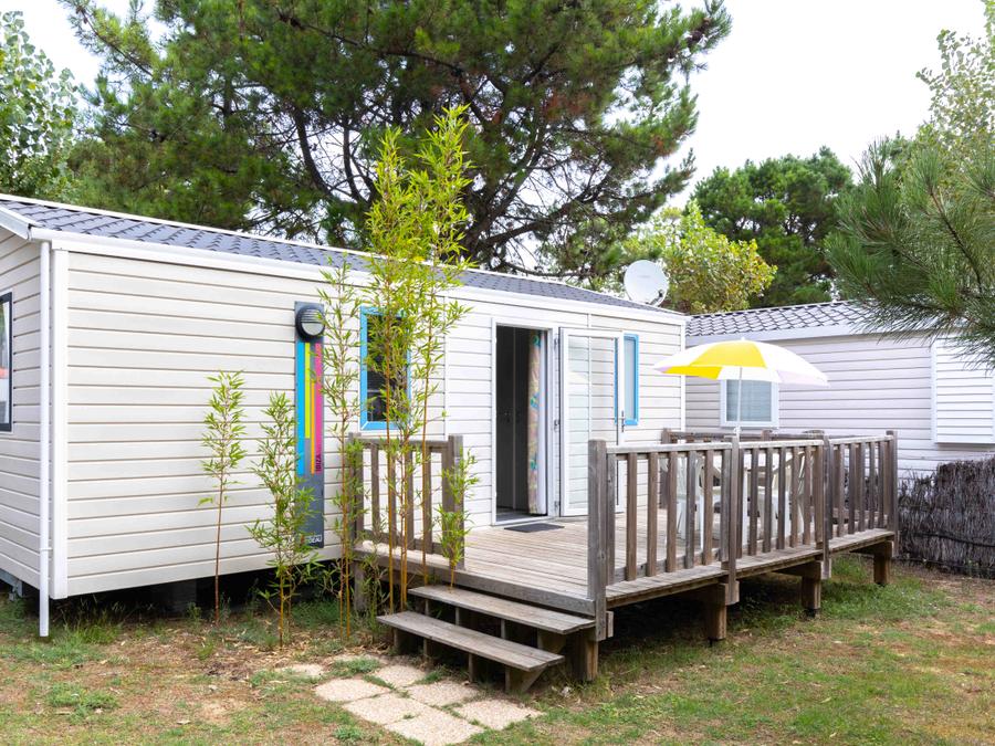 Mobilhome 5 personnes - IBIZA 27m² - 2 chambres avec terrasse bois 1