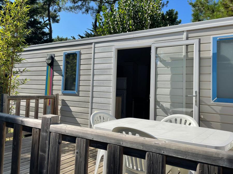 Mobilhome 5 personnes - IBIZA 27m² - 2 chambres avec terrasse bois 0