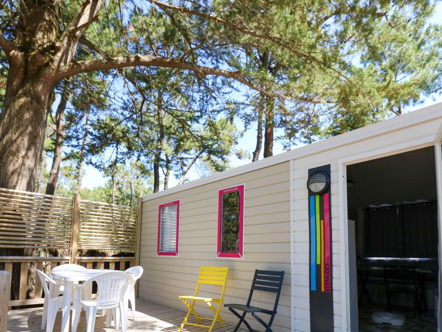 Mobilhome 6 personnes - BERMUDES 31.50m² - 3 chambres - 6 personnes, avec terrasse bois 1