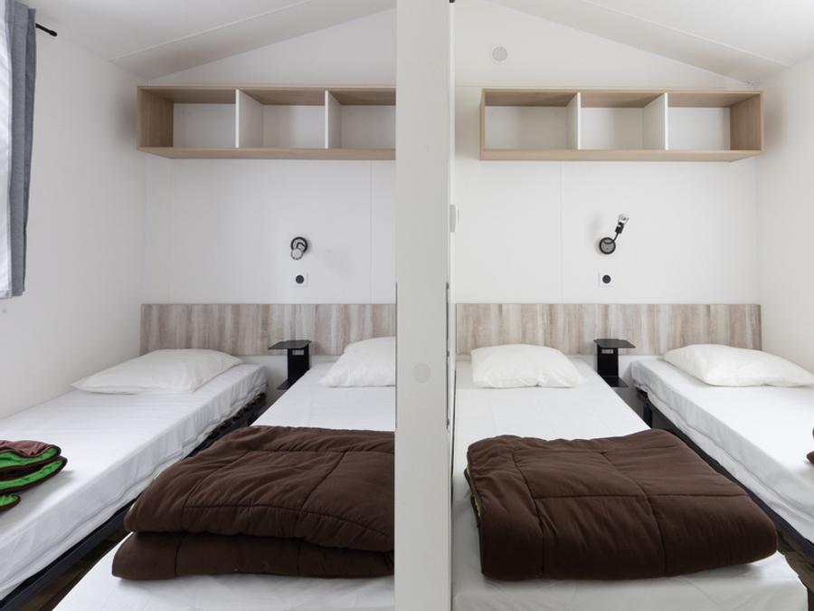 Mobilhome 6 personnes - BERMUDES 31.50m² - 3 chambres - 6 personnes, avec terrasse bois 6