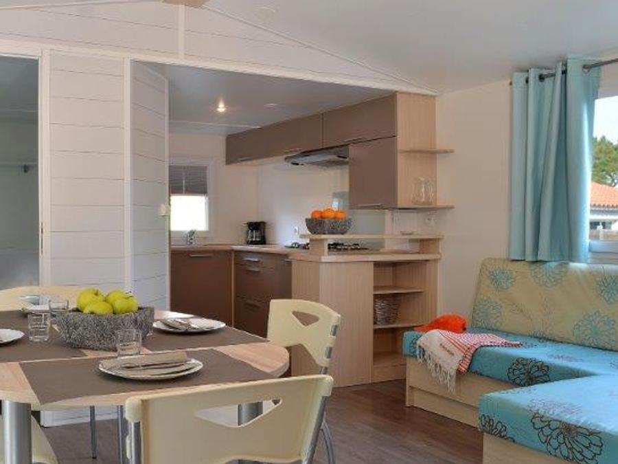 Mobilhome 5 personnes - COTTAGE CONFORT 2 ch. 4/5 pers. - 30m2 - terrasse parasol 5 pers 8