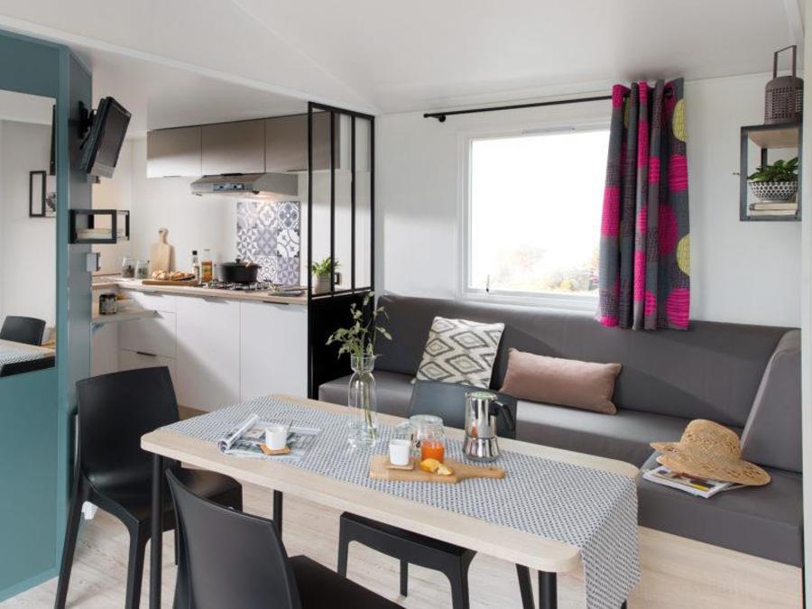 Mobilhome 5 personnes - COTTAGE CONFORT 2 ch. 4/5 pers. - 30m2 - terrasse parasol 5 pers 9