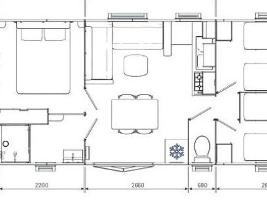 Mobilhome 6 personnes - Le Vendéen 3ch. 6 pers 11