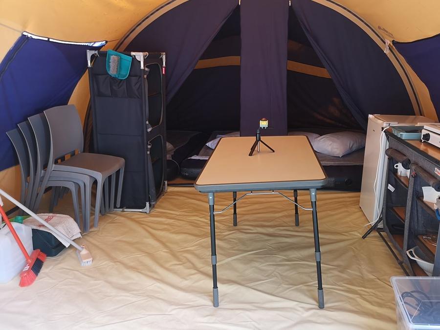 Tente 5 personnes - La Tot'prête à camper 5 pers 2ch. 5 pers 7