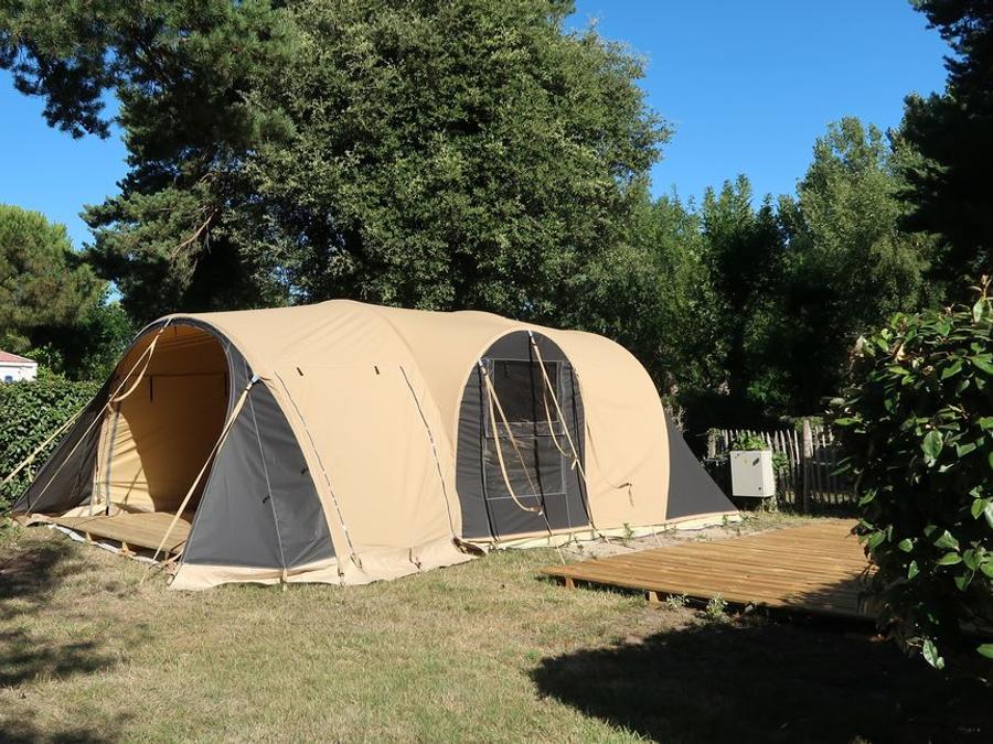 Tente 5 personnes - La Tot'prête à camper 5 pers 2ch. 5 pers 2