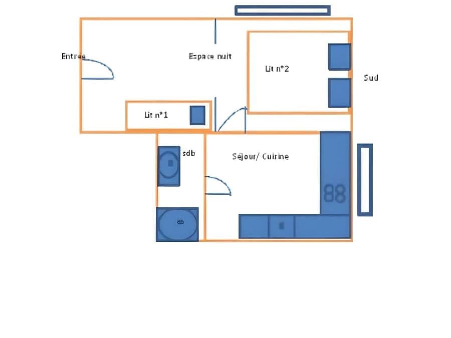 Appartement 3 personnes - N°1 5