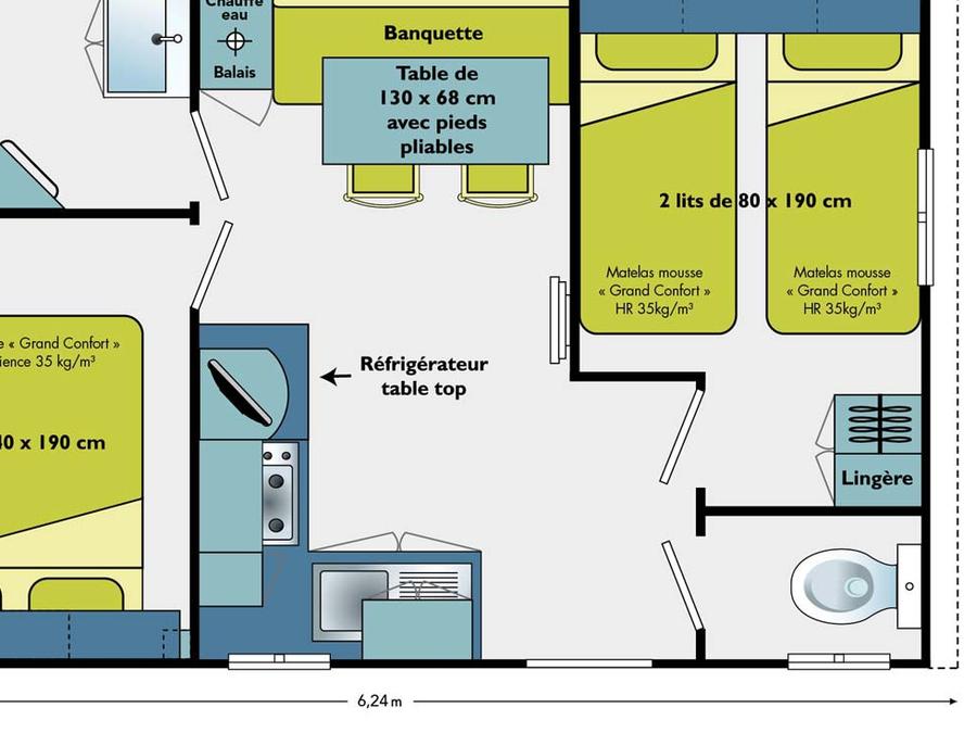 Mobilhome 4 personnes - SUPER VENUS 7
