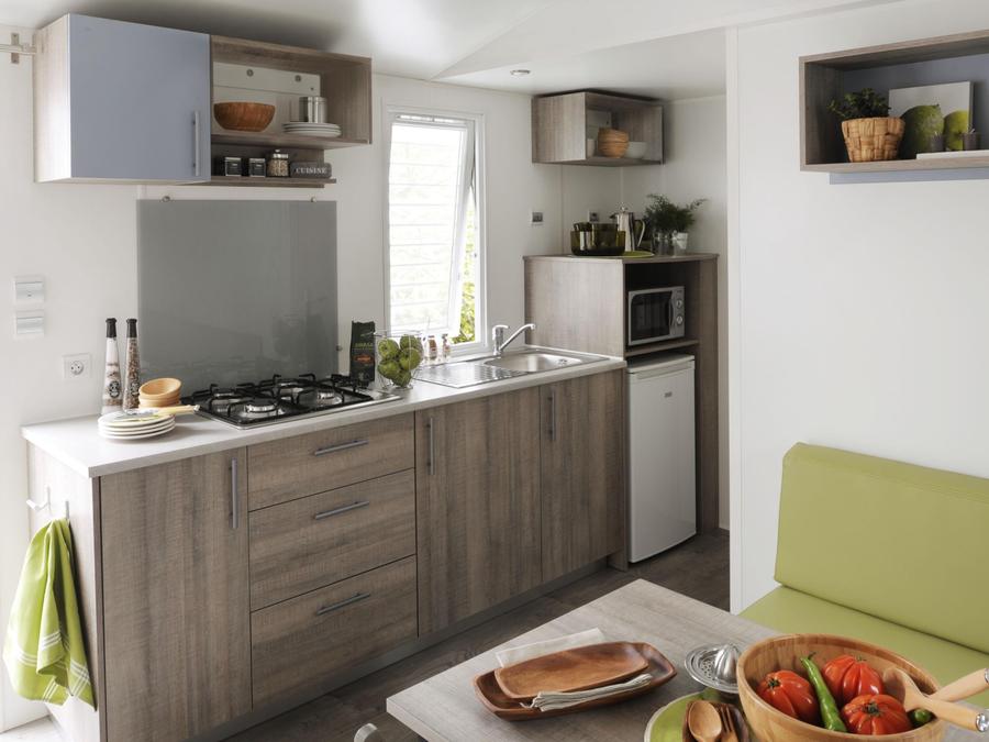 Mobilhome 4 personnes - MOBIL-HOME 2 CHAMBRES TERRASSE SEMI COUVERTE 4 pers 1