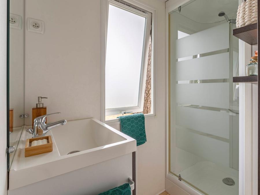 Mobilhome 5 personnes - Résidence O'HARA PANORAMIQUE MODERN ECO-CONCU / 28m2 - 2 chambres - Terrasse semi-couverte 5/6 pers 12
