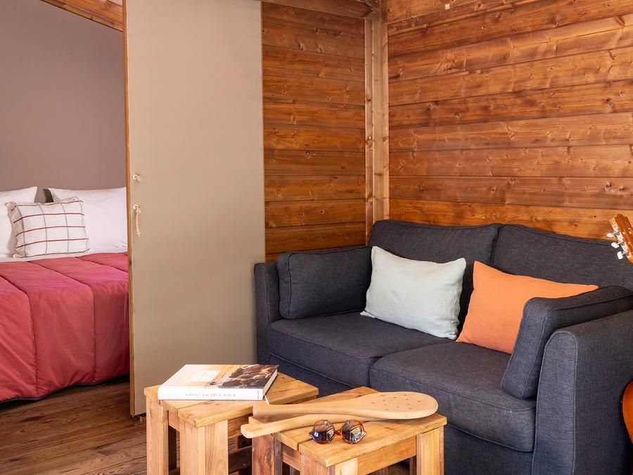 Chalet 4 personnes - CosyFlower Confort 27m² - 2 chambres + Terrasse couverte + LV + Quartier piéton. 4 pers 5