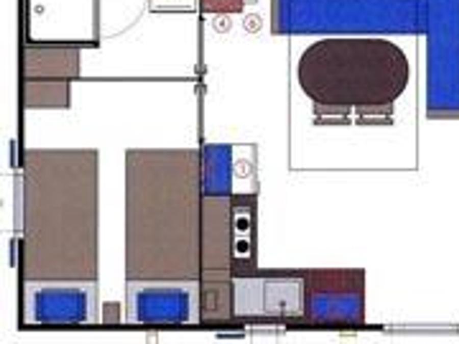 Mobilhome 4 personnes - CALIFORNIA DUO TV 2 chambres - TV Terrasse 1/4 pers 4