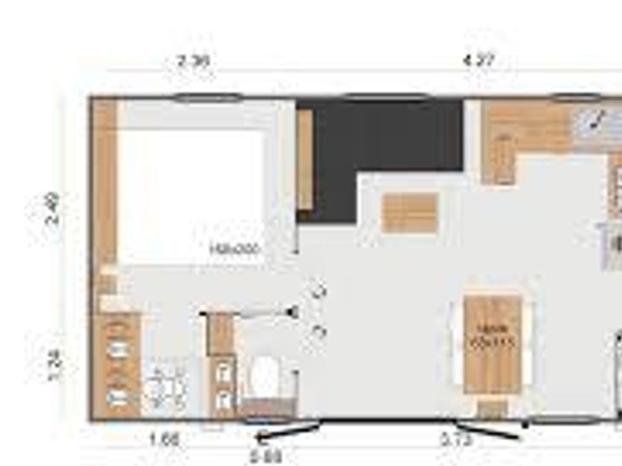 Mobilhome 4 personnes - COTTAGE DUO PREMIUM 2 chambres - TV-LAVE VAISSELLE 4 pers 7