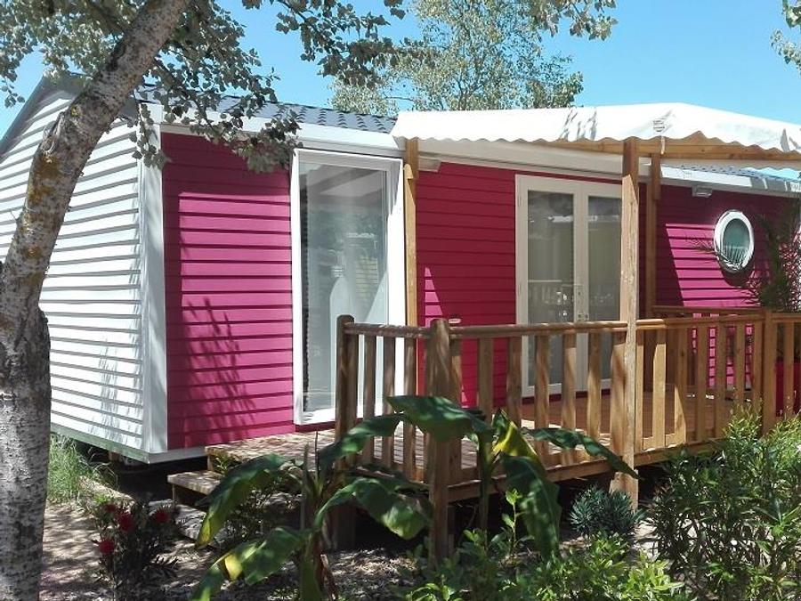 Mobilhome 5 personnes - Cottage PITAYA - 28m² - terrasse bois semi-couverte - 2 chambres 4/5 pers 0