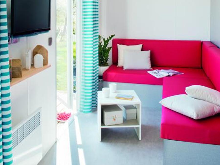 Mobilhome 5 personnes - Cottage PITAYA - 28m² - terrasse bois semi-couverte - 2 chambres 4/5 pers 9