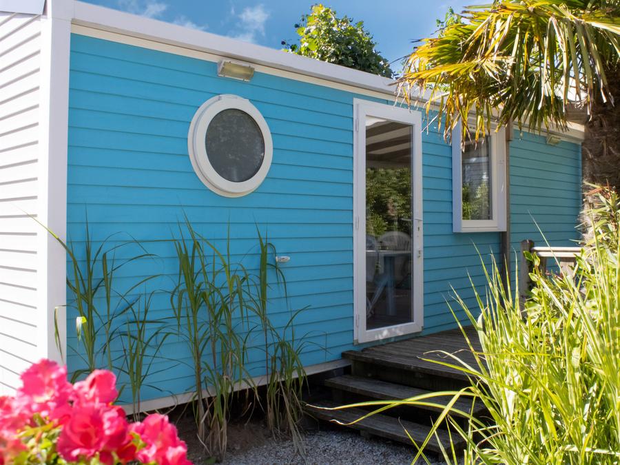 Mobilhome 4 personnes - Cottage LITCHI - 26m² - terrasse bois semi-couverte - 2 chambres 4 pers 6