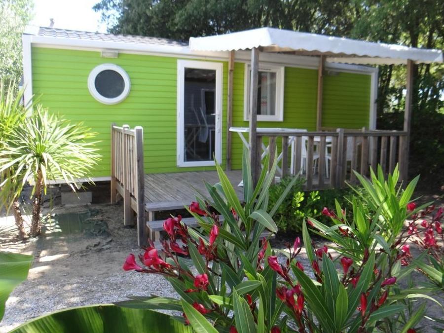 Mobilhome 4 personnes - Cottage LITCHI - 26m² - terrasse bois semi-couverte - 2 chambres 4 pers 1