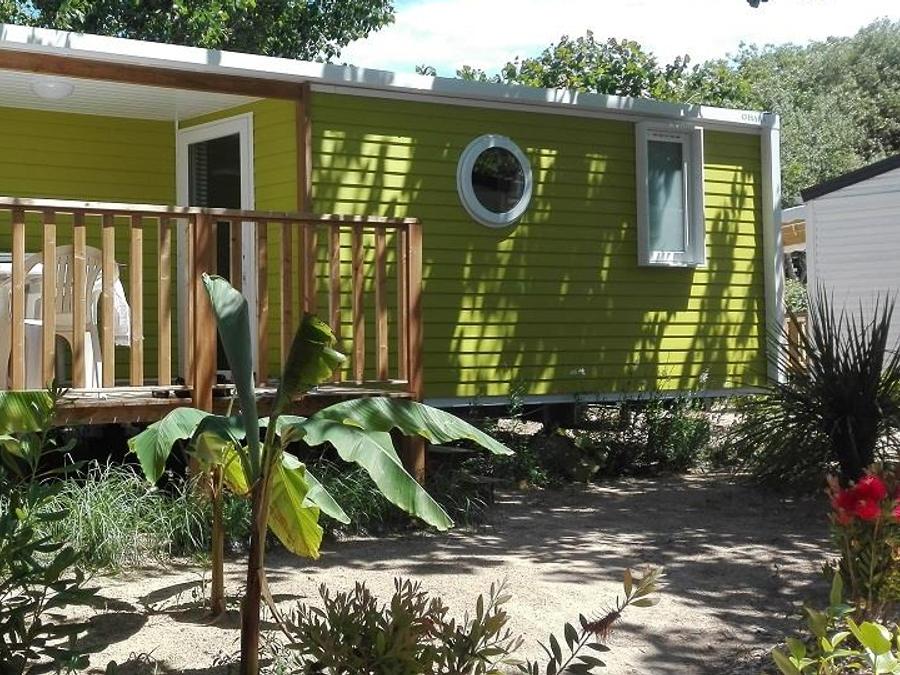 Mobilhome 4 personnes - Cottage GOYAVE - 25m² - terrasse intégrée semi-couverte - 2 chambres 4 pers 2