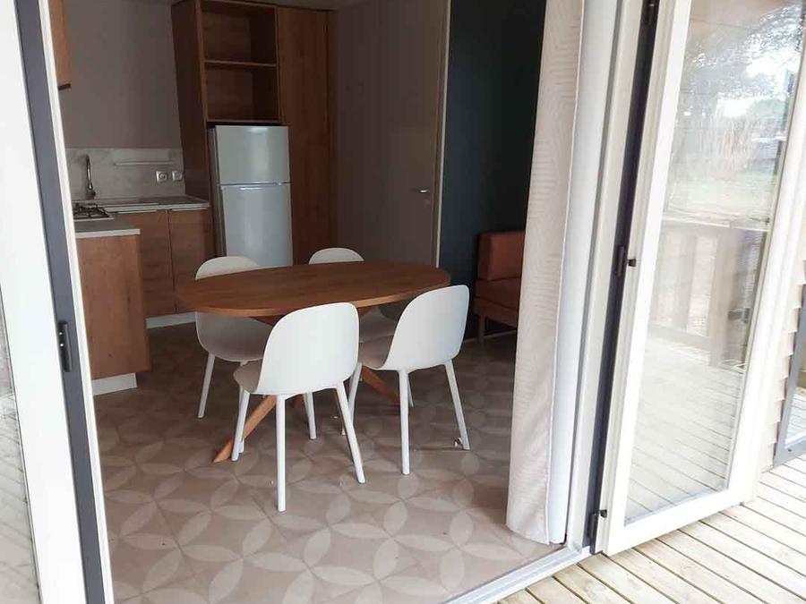 Mobilhome 4 personnes - Cottage TERRE ET MER - 30m² - terrasse bois semi-couverte - 2 chambres - 4 pers 21