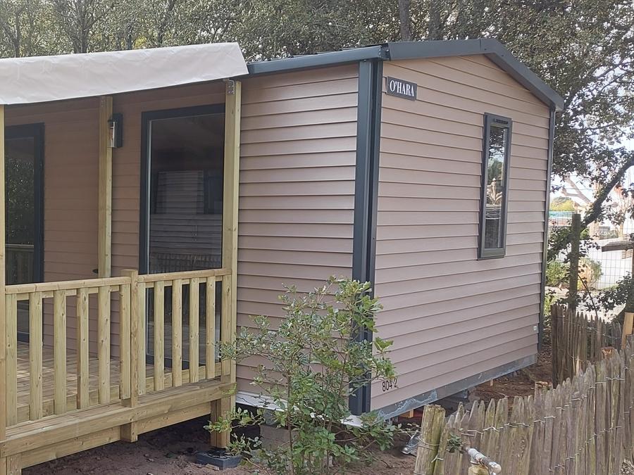 Mobilhome 4 personnes - Cottage TERRE ET MER - 30m² - terrasse bois semi-couverte - 2 chambres - 4 pers 16