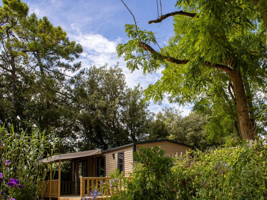 Mobilhome 4 personnes - Cottage TERRE ET MER - 30m² - terrasse bois semi-couverte - 2 chambres - 4 pers 4