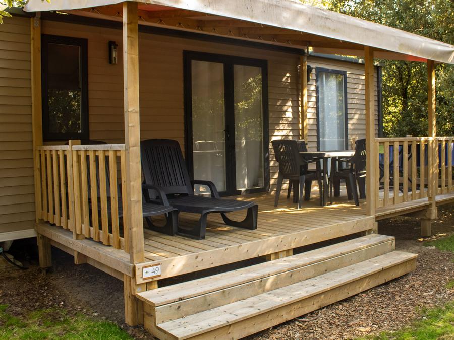 Mobilhome 4 personnes - Cottage TERRE ET MER - 30m² - terrasse bois semi-couverte - 2 chambres - 4 pers 0