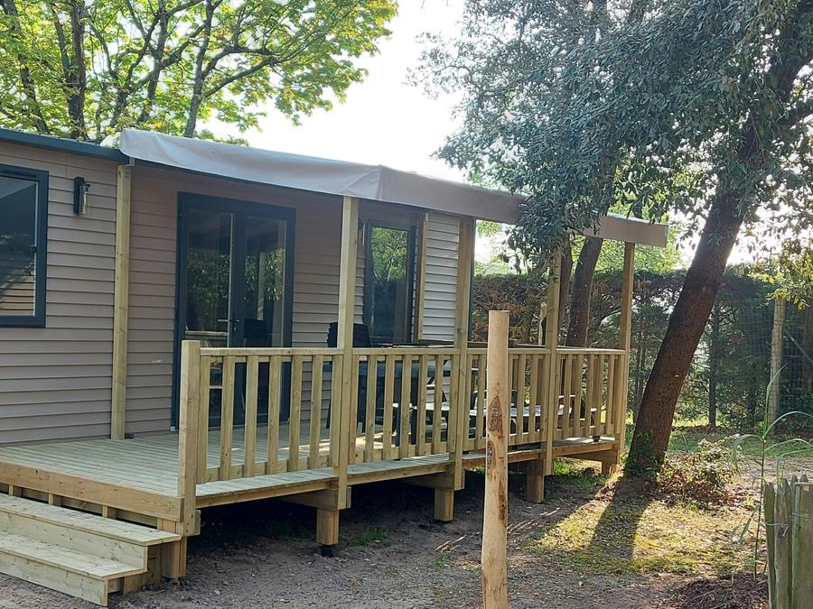 Mobilhome 4 personnes - Cottage TERRE ET MER - 30m² - terrasse bois semi-couverte - 2 chambres - 4 pers 15