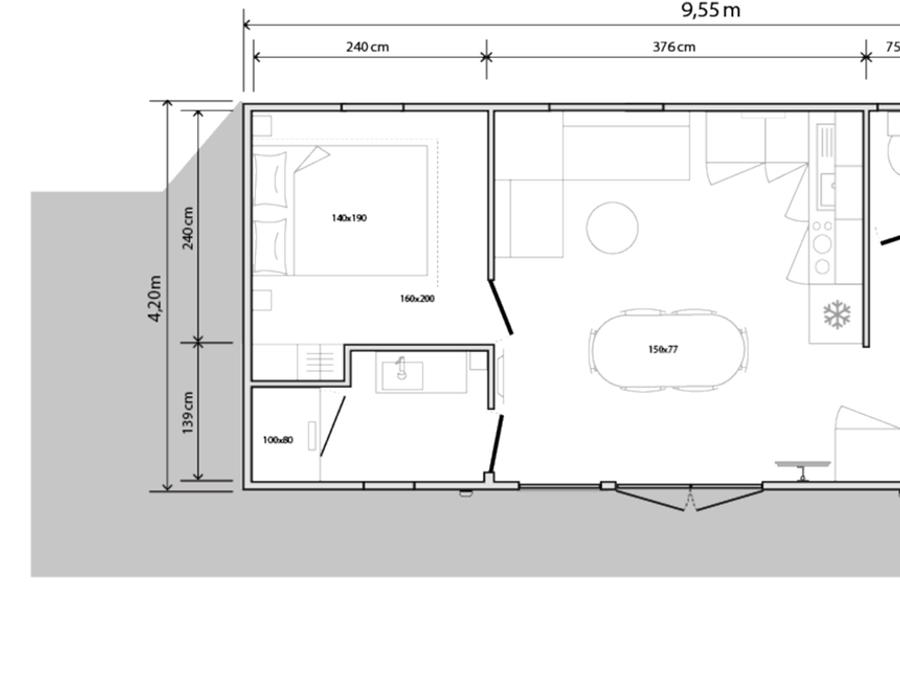 Mobilhome 6 personnes - Cottage PREMIUM