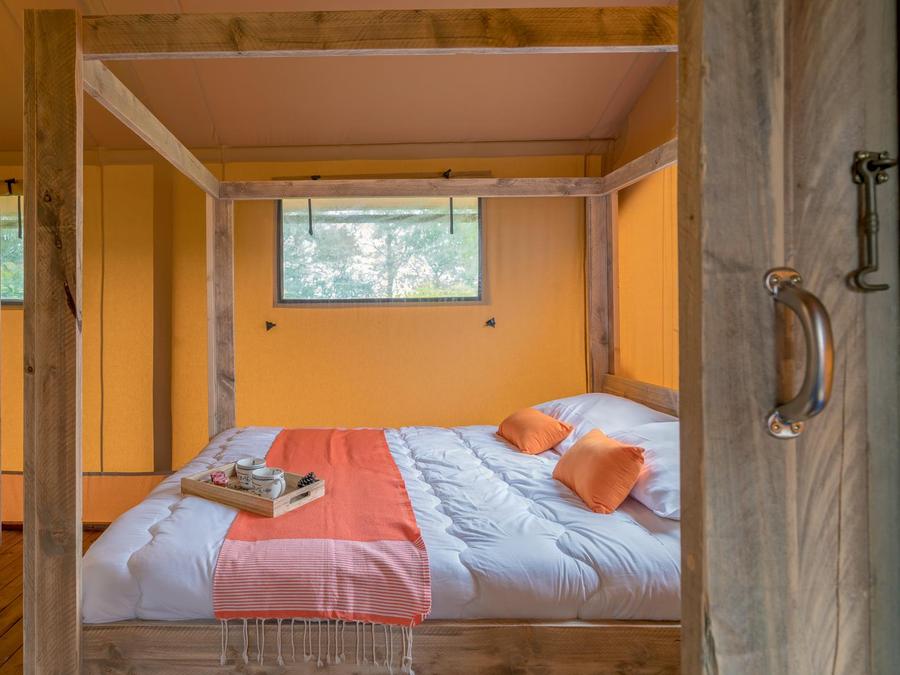 Tente en toile et en bois 6 personnes - Woody lodge 3Chambres sans sanitaires 4