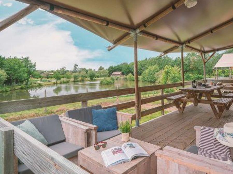Tente en toile et en bois 8 personnes - Safari Lodge 8p 8