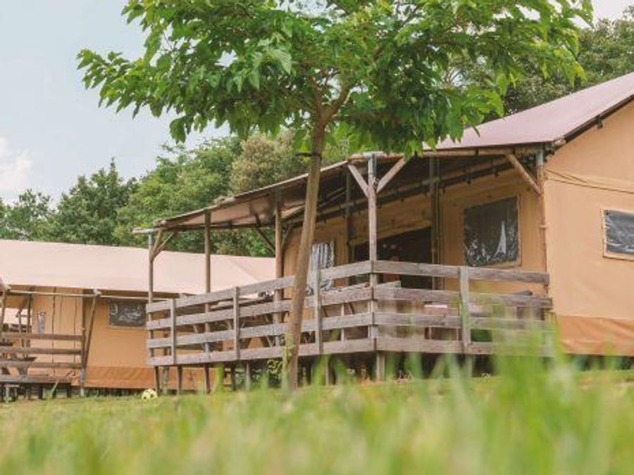 Tente en toile et en bois 8 personnes - Safari Lodge 8p 0